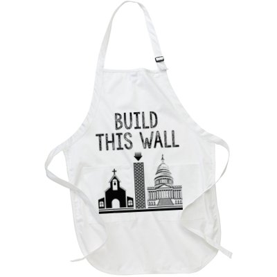 Build This Wall Ironic Separate Church And State Apron