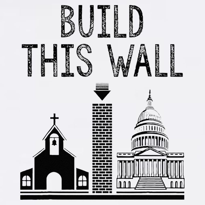 Build This Wall Ironic Separate Church And State Apron