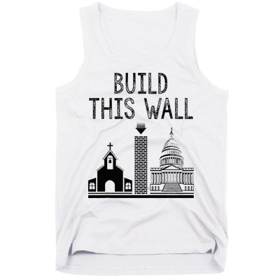 Build This Wall Ironic Separate Church And State Tank Top