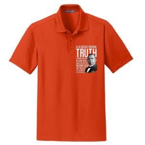 Booker T. Washington Lie Truth Evil Good Black History Month Dry Zone Grid Polo