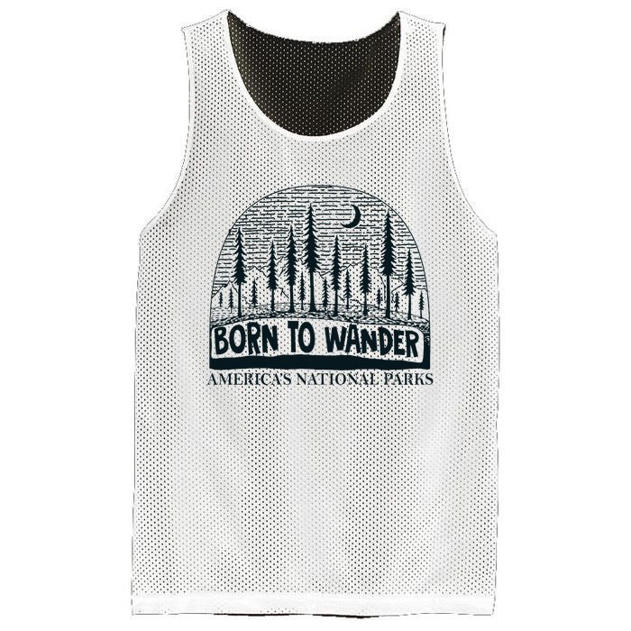 Born To Wander AmericaS National Parks Nature Mesh Reversible Basketball Jersey Tank