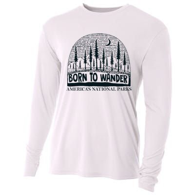 Born To Wander AmericaS National Parks Nature Cooling Performance Long Sleeve Crew