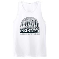 Born To Wander AmericaS National Parks Nature PosiCharge Competitor Tank