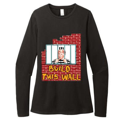 Build This Wall Lock Him Up Anti Trump Impeachment Womens CVC Long Sleeve Shirt