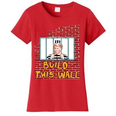 Build This Wall Lock Him Up Anti Trump Impeachment Women's T-Shirt