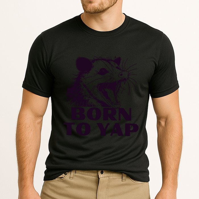 Born To Yap Funny Opossun Meme Awesome Possum Weird Gift Cooling Performance Crew T-Shirt