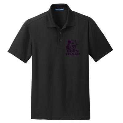 Born To Yap Funny Opossun Meme Awesome Possum Weird Gift Dry Zone Grid Polo