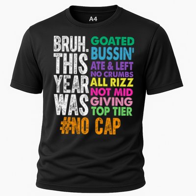 Bruh This Year Was Goated No Cap Funny Last Day Of School Performance Shirt