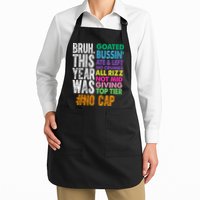 Bruh This Year Was Goated No Cap Funny Last Day Of School Apron