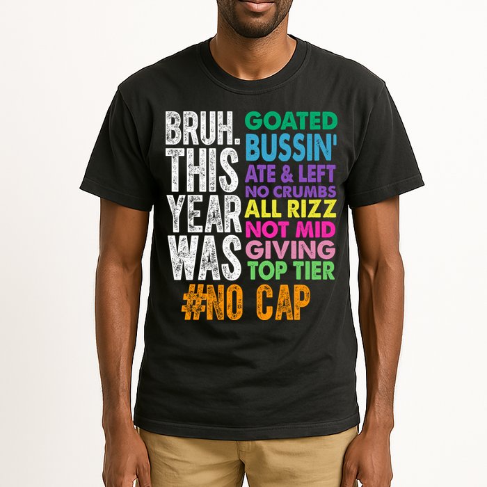 Bruh This Year Was Goated No Cap Funny Last Day Of School Tall T-Shirt