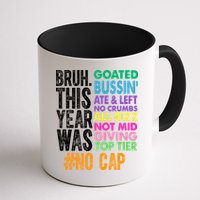Bruh This Year Was Goated No Cap Funny Last Day Of School Mug