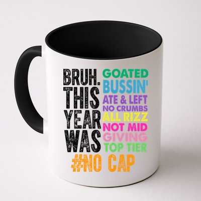 Bruh This Year Was Goated No Cap Funny Last Day Of School Mug