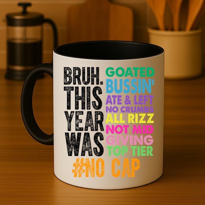 Bruh This Year Was Goated No Cap Funny Last Day Of School Mug