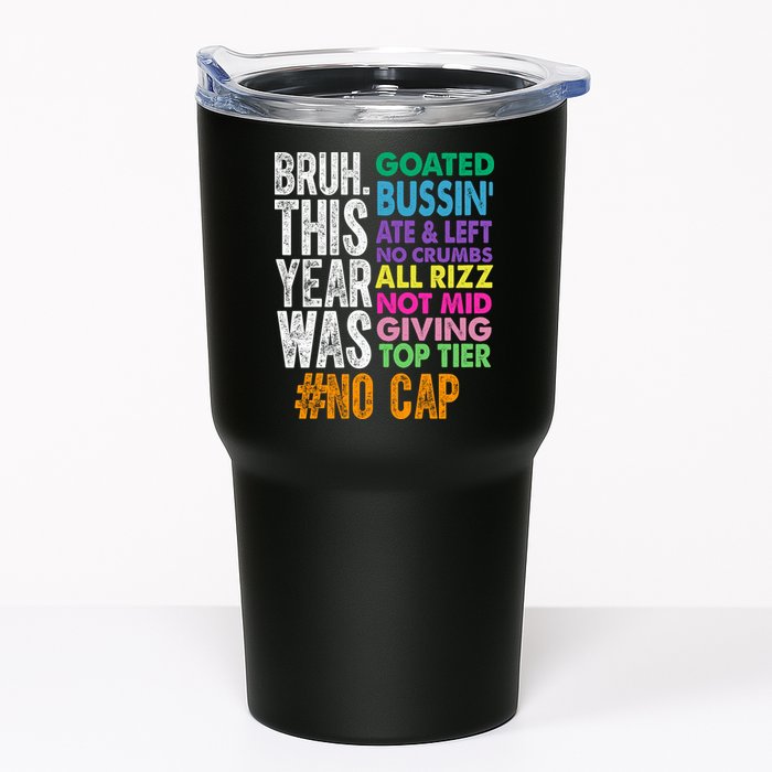 Bruh This Year Was Goated No Cap Funny Last Day Of School Tumbler