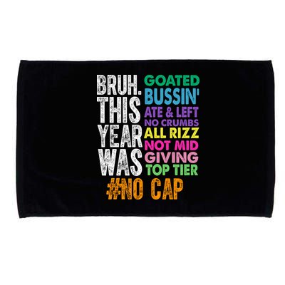 Bruh This Year Was Goated No Cap Funny Last Day Of School Microfiber Hand Towel