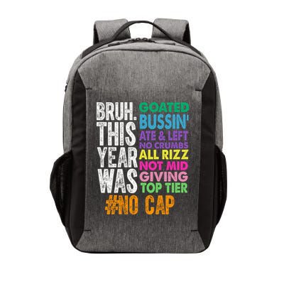 Bruh This Year Was Goated No Cap Funny Last Day Of School Vector Backpack