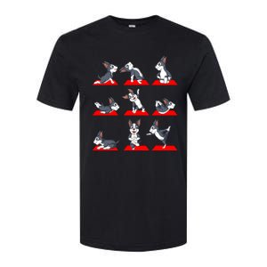 Boston Terrier Yoga Softstyle CVC T-Shirt