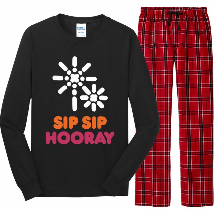 Better Than You Sip Sip Hooray Dunkin​ Long Sleeve Pajama Set