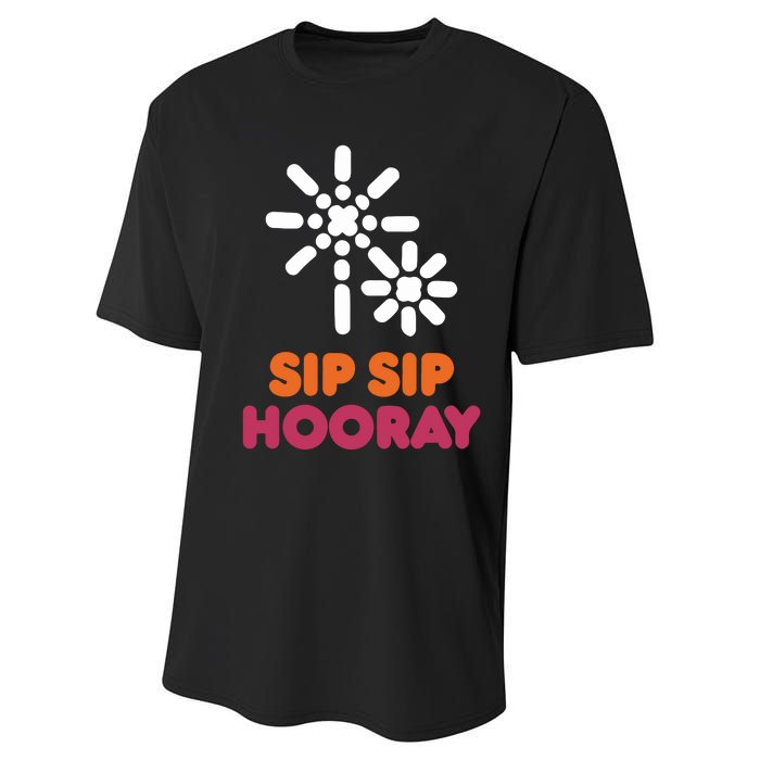 Better Than You Sip Sip Hooray Dunkin​ Performance Sprint T-Shirt