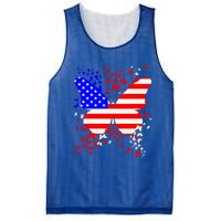 Butterfly Usa 4th July American Flag Patriotic Gift Mesh Reversible Basketball Jersey Tank