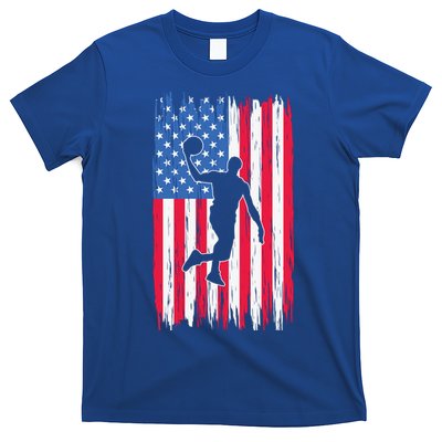 Basketball USA American Flag Bball Coach Team Player T-Shirt