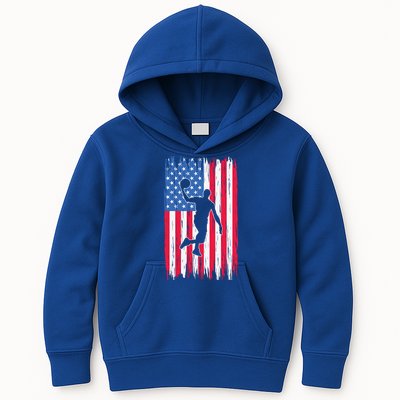 Basketball USA American Flag Bball Coach Team Player Kids Hoodie