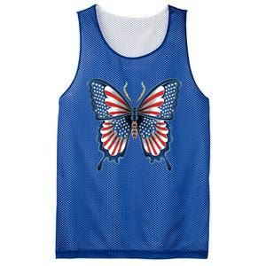 Butterfly Usa American Flag Design Patriotic Insect Lover Funny Gift Mesh Reversible Basketball Jersey Tank