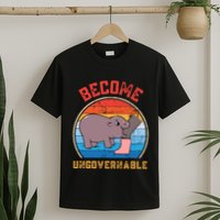 Become Ungovernable Angry Moo Deng Baby Hippo T-Shirt