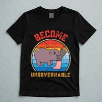 Become Ungovernable Angry Moo Deng Baby Hippo T-Shirt