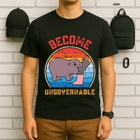 Become Ungovernable Angry Moo Deng Baby Hippo T-Shirt
