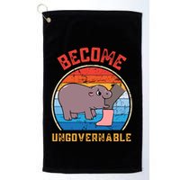 Become Ungovernable Angry Moo Deng Baby Hippo Golf Towel