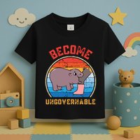 Become Ungovernable Angry Moo Deng Baby Hippo Toddler T-Shirt