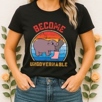 Become Ungovernable Angry Moo Deng Baby Hippo Womens T-Shirt