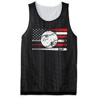 Baseball USA American Flag Vintage Retro Baseball Mesh Reversible Basketball Jersey Tank