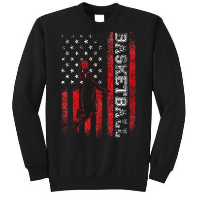 Basketball USA American Flag Sports Lover Athlete Sweatshirt