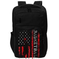 Basketball USA American Flag Sports Lover Athlete Impact Tech Backpack