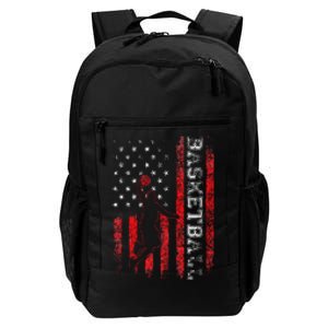 Basketball USA American Flag Sports Lover Athlete Daily Commute Backpack