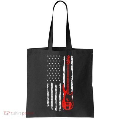 Bassist USA American Flag Bass Guitar Player Musician Bag