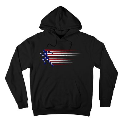 Best Usa American Flag Track And Field Gift Team Hoodie