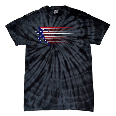 Best Usa American Flag Track And Field Gift Team Tie-Dye T-Shirt