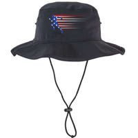 Best USA American Flag Track And Field Gift Team Legacy Cool Fit Booney Bucket Hat