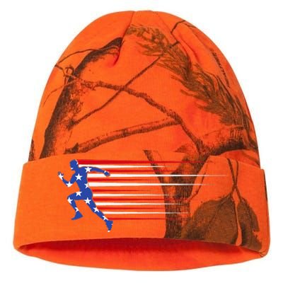 Best USA American Flag Track And Field Gift Team Kati Licensed 12" Camo Beanie