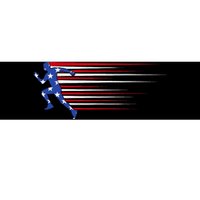 Best USA American Flag Track And Field Gift Team Bumper Sticker