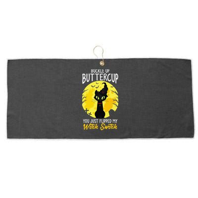 Buckle Up Buttercup You Just Flipped My Witch Switch Sassy Large Microfiber Waffle Golf Towel