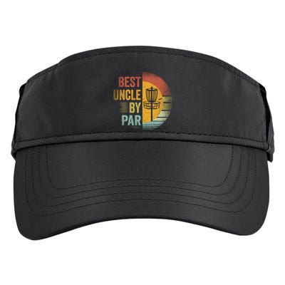 Best Uncle By Par Disc Golf Frisbee Golfer FatherS Day Cool Gift Adult Drive Performance Visor