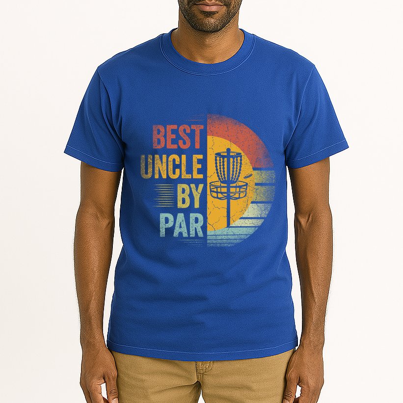 Best Uncle By Par Disc Golf Frisbee Golfer FatherS Day Cool Gift Tall T-Shirt