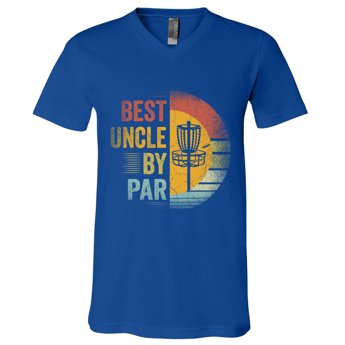 Best Uncle By Par Disc Golf Frisbee Golfer FatherS Day Cool Gift V-Neck T-Shirt