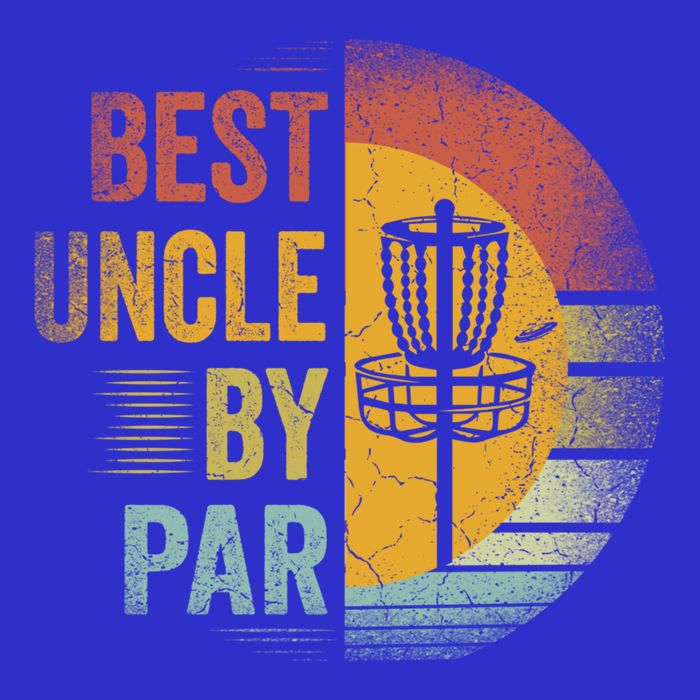 Best Uncle By Par Disc Golf Frisbee Golfer FatherS Day Cool Gift 16 in Basic Backpack