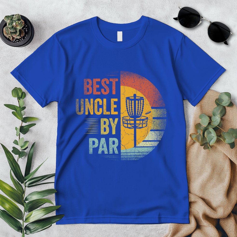 Best Uncle By Par Disc Golf Frisbee Golfer FatherS Day Cool Gift Premium T-Shirt