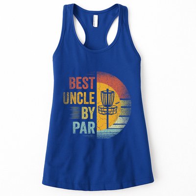 Best Uncle By Par Disc Golf Frisbee Golfer FatherS Day Cool Gift Womens Tank Top